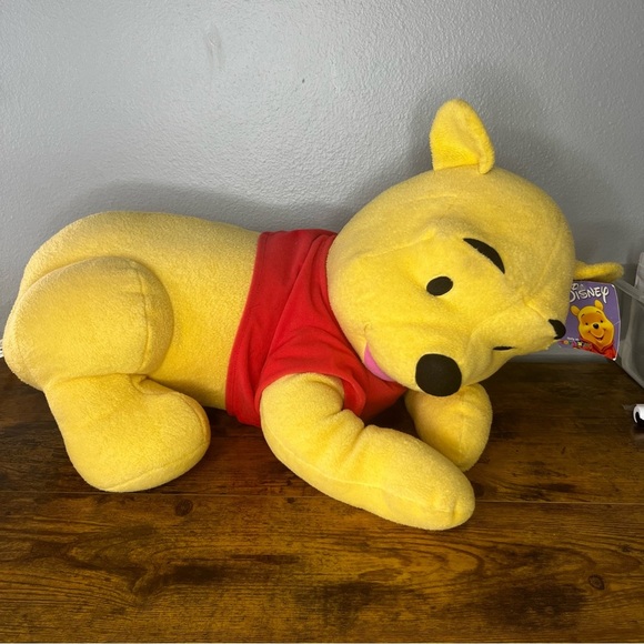 Vintage 2001 Fisher Price Disney Winnie The Pooh Lounging Plush 22” Tags On - Picture 1 of 11